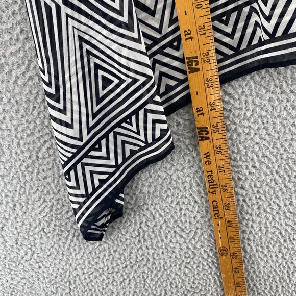 IC By Connie K Top Womens Extra Large Black Striped Button Collar 3/4 Sleeves* - Picture 10 of 11